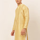 Jompers Men's Golden Embroiderd Kurta Only ( KO 671 Golden )