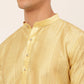 Jompers Men's Golden Embroiderd Kurta Only ( KO 671 Golden )