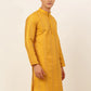 Jompers Men's Mustard Embroiderd Kurta Only ( KO 671 Mustard )