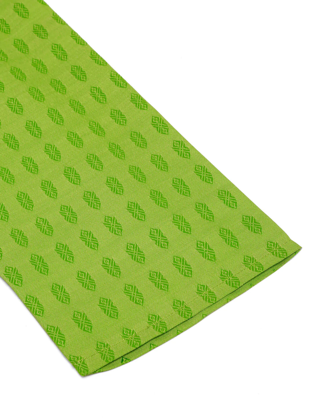 Jompers Men's Green Woven Design Kurta Only ( KO 675 Green )