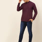 Jompers Men's Purple Solid Cotton Short Kurta ( KO 677 Wine )