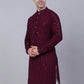 Men Purple Chikankari Embroidered and Sequence Kurta Only ( KO 678 Purple )