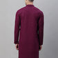 Men Purple Embroidered Sequinned Kurtas