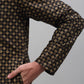 Men's Black Printed Silk Blend Kurta Only