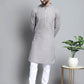 Men's Solid Pure Cotton Kurta Only