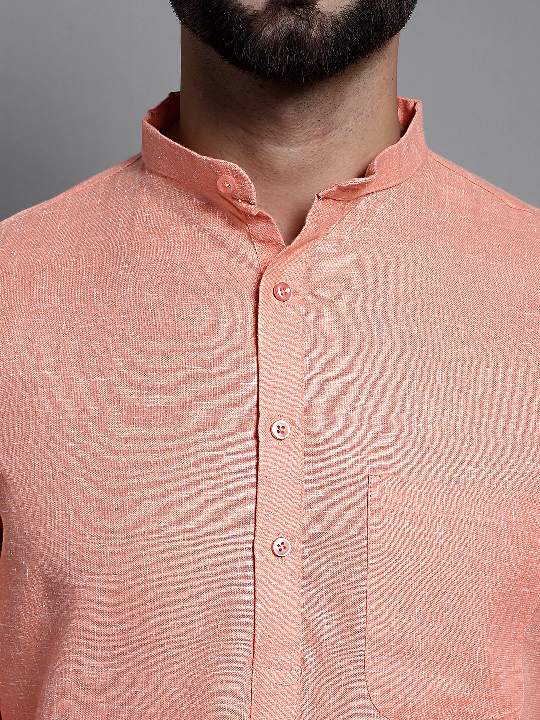 Men's Solid Pure Cotton Kurta Only