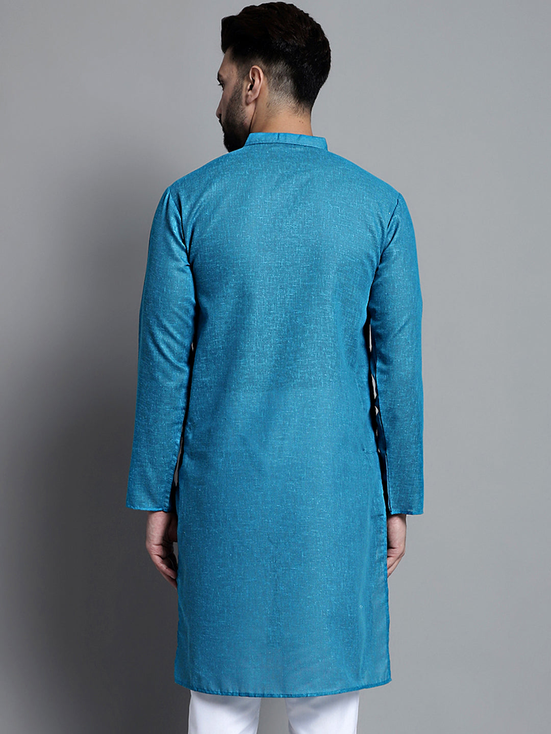 Men's Solid Pure Cotton Kurta Only