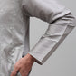 Men's Grey Embroidered Kurta Only