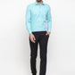 Jainish Green Men's Cotton Geometric Formal Shirts ( SF 434Green )