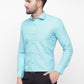Jainish Green Men's Cotton Geometric Formal Shirts ( SF 434Green )