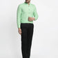 Jainish Green Men's Cotton Solid Mandarin Collar Formal Shirts ( SF 726Light-Green )