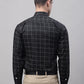 Men's Black Cotton Checked Formal Shirt