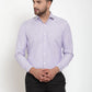 Jainish Purple Men's Cotton Striped Formal Shirt's ( SF 759Light-Purple )