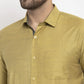 Jainish Olive Men's Cotton Polka Dots Formal Shirt's ( SF 761Olive )