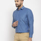 Jainish Teal Men's Cotton Polka Dots Formal Shirt's ( SF 761Teal )