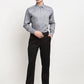 Jainish Grey Men's Solid Cotton Formal Shirt ( SF 782Grey )