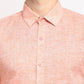 Jainish Orange Men's Solid Cotton Half Sleeves Formal Shirt ( SF 783Orange )