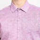 Jainish Purple Men's Solid Cotton Half Sleeves Formal Shirt ( SF 783Purple )