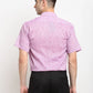 Jainish Purple Men's Solid Cotton Half Sleeves Formal Shirt ( SF 783Purple )