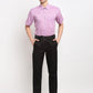 Jainish Purple Men's Solid Cotton Half Sleeves Formal Shirt ( SF 783Purple )
