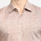 Jainish Rust Men's Solid Cotton Half Sleeves Formal Shirt ( SF 783Rust )