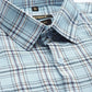 Jainish Men's Cotton Checked Formal Shirts ( SF 791Sky )
