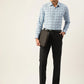 Jainish Men's Cotton Checked Formal Shirts ( SF 791Sky )