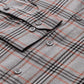 Jainish Men's Cotton Checked Formal Shirts ( SF 793Grey )