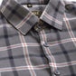 Jainish Men's Cotton Checked Formal Shirts ( SF 803Grey )
