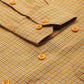 Jainish Men's Cotton Checked Formal Shirts ( SF 804Mustard )