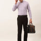 Jainish Men's Cotton Checked Button Down Collar Formal Shirts ( SF 809Purple )