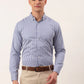 Jainish Men's Cotton Checked Button Down Collar Formal Shirts ( SF 810Blue )