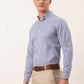 Jainish Men's Cotton Checked Button Down Collar Formal Shirts ( SF 810Blue )
