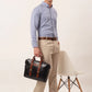 Jainish Men's Cotton Checked Button Down Collar Formal Shirts ( SF 810Blue )