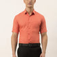 Jainish Men's Cotton Solid Half Sleeve Formal Shirts ( SF 811Peach )