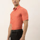 Jainish Men's Cotton Solid Half Sleeve Formal Shirts ( SF 811Peach )