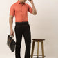 Jainish Men's Cotton Solid Half Sleeve Formal Shirts ( SF 811Peach )