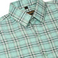 Jainish Men's Cotton Checked Half Sleeve Formal Shirts ( SF 815Green )