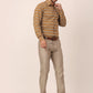 Jainish Men's  Cotton Striped Formal Shirts ( SF 820Mustard )