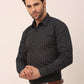 Jainish Men's  Cotton Printed Formal Shirts ( SF 821Black )
