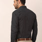 Jainish Men's  Cotton Printed Formal Shirts ( SF 821Black )