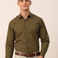 Jainish Men's  Cotton Printed Formal Shirts ( SF 821Olive )