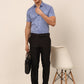 Men's Cotton Striped Formal Shirts ( SF 824Blue )