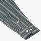 Men Grey & White Classic Striped Formal Shirt ( SF 825Grey )