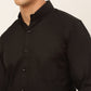 Jainish Men's Cotton Solid Formal Shirt's ( SF 835Black )