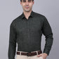 Jainish Men's Cotton Lycra Printed Formal Shirts ( SF 845Olive )