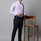 Men Purple Checks Pure Cotton Formal Shirt ( SF 849Purple )