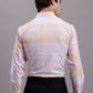 Men's Cotton Blend Checked Formal Shirt ( SF 888 Pink )