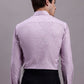 Men's Geomatric Printed Cotton Blend Formal Shirt ( SF 889 Light-Purple )