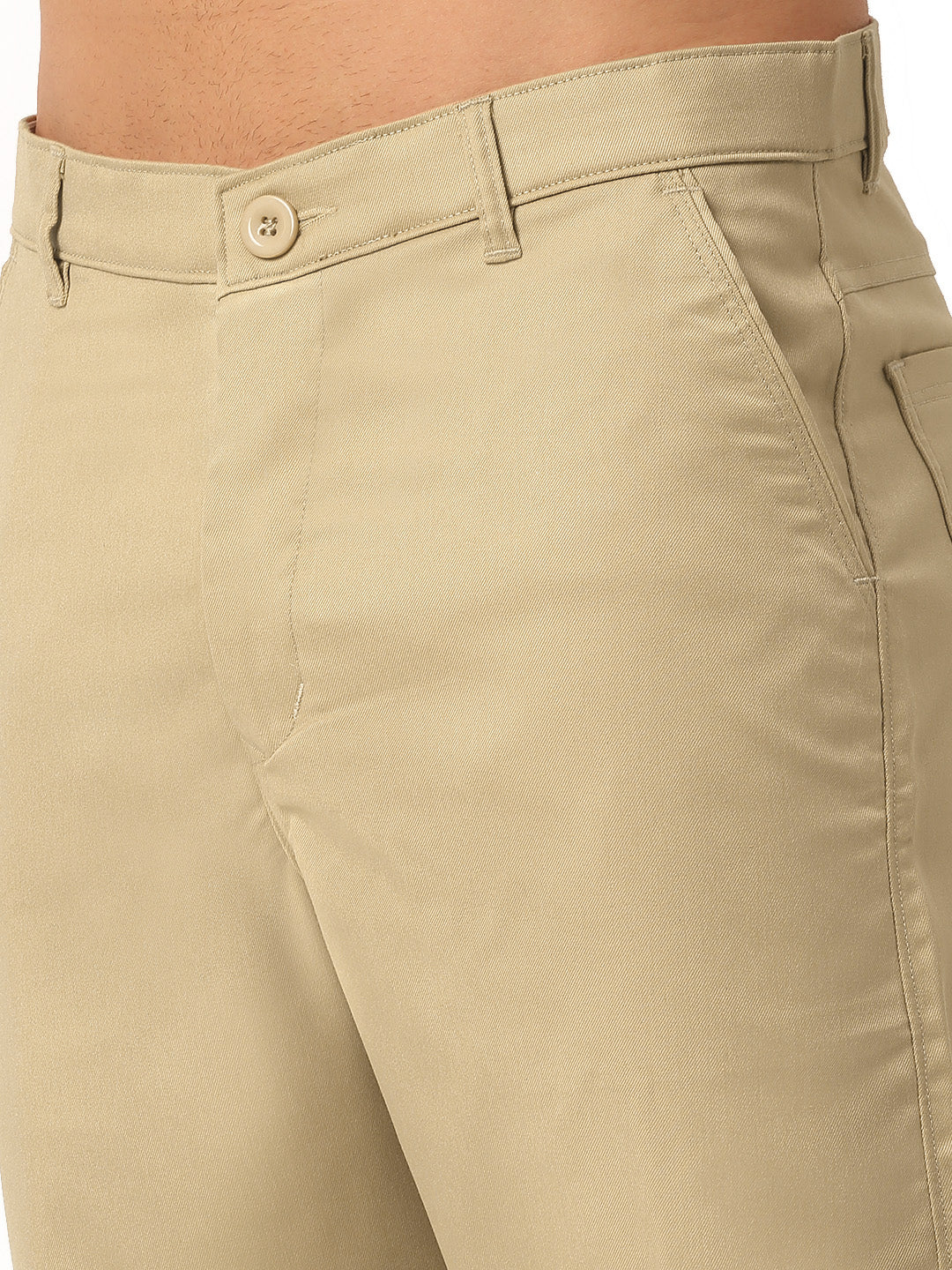 Jainish Men's Casual Cotton Solid Shorts ( SGP 153 Beige )
